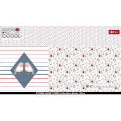 Jersey Panel - Frl. von Julie Little Bird told me pastell weiß gestreift
